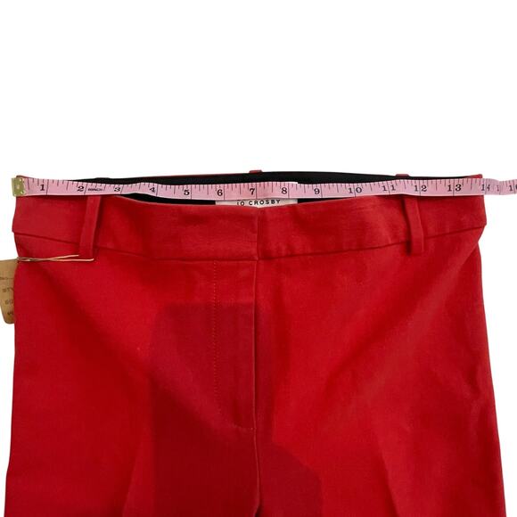 Derek Lam 10 Crosby Cropped Red Flare Pants Eyelet Hem  2P - Picture 10 of 12